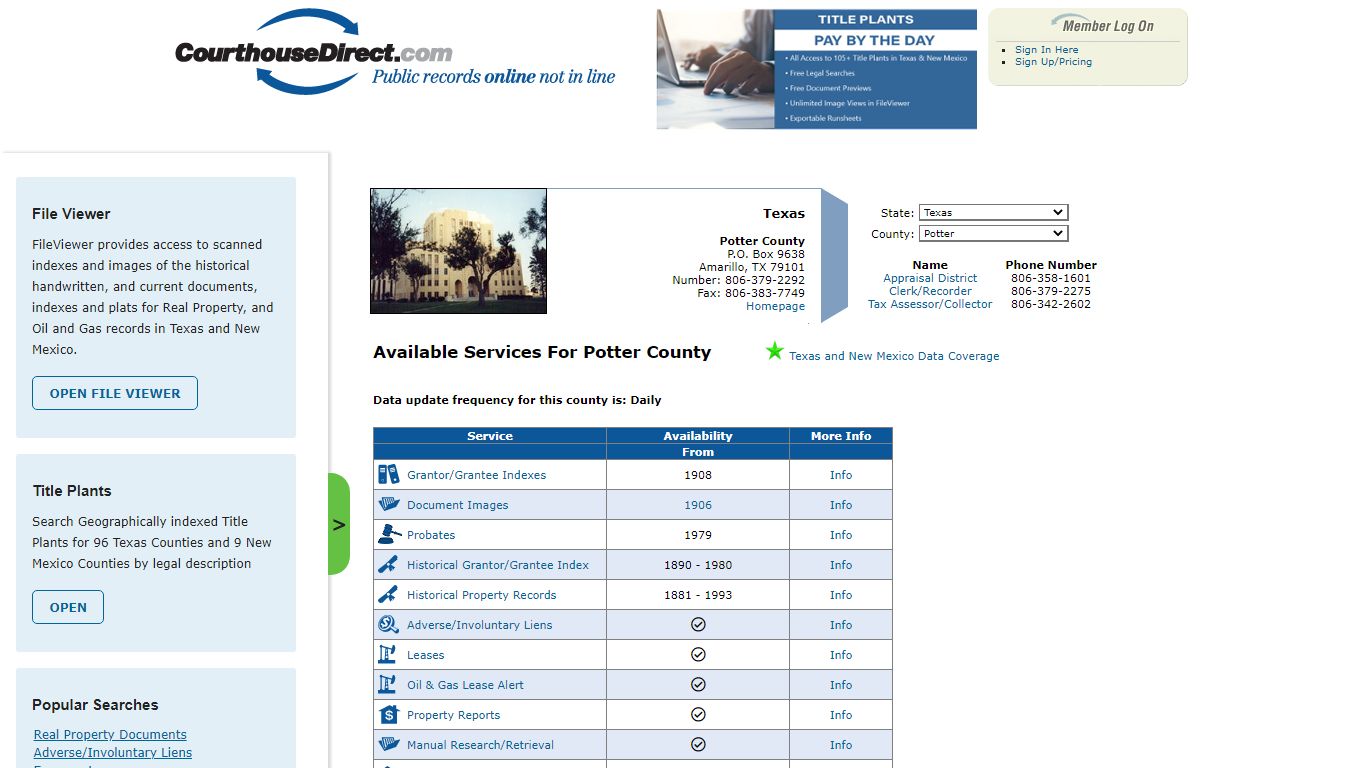 Search Potter County Public Property Records Online ...